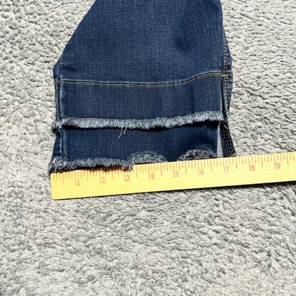 Democracy Jeans Womens 10 (32x26) Mid Rise Cropped Straight Blue - Picture 8 of 11